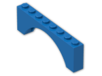 LEGO® Brick: Arch 1 x 8 x 2 3308 | Color: Bright Blue