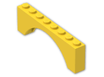 LEGO® Brick: Arch 1 x 8 x 2 3308 | Color: Bright Yellow