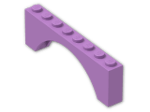 LEGO® Brick: Arch 1 x 8 x 2 3308 | Color: Medium Lavender