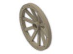 LEGO® Brick: Wheel 3.2 x 43 with 10 Spokes Wooden 33211 | Color: Sand Yellow