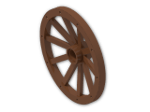 LEGO® Brick: Wheel 3.2 x 43 with 10 Spokes Wooden 33211 | Color: Reddish Brown