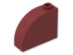LEGO® Brick: Brick 1 x 3 x 2 Curved Top 33243 | Color: New Dark Red
