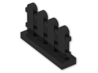 LEGO® Stein: Fence 1 x 4 x 2 Picket 33303 | Farbe: Black