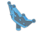 LEGO® Stein: Minifig Crown Tiara 33322 | Farbe: Transparent Fluorescent Blue