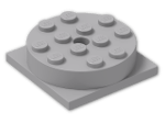LEGO® Stein: Turntable 4 x 4 (Complete) 3403c01 | Farbe: Medium Stone Grey