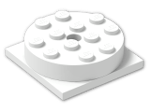 LEGO® Brick: Turntable 4 x 4 (Complete) 3403c01 | Color: White