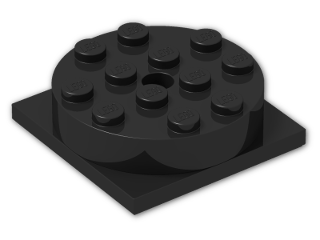 LEGO® Brick: Turntable 4 x 4 (Complete) 3403c01 | Color: Black