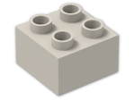 LEGO® Brick: Duplo Brick 2 x 2 3437 | Color: Light Grey