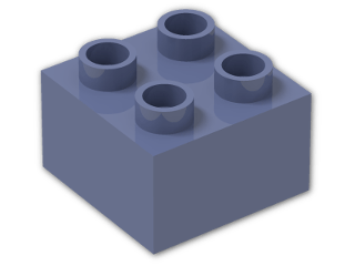 LEGO® Stein: Duplo Brick 2 x 2 3437 | Farbe: Bright Bluish Violet
