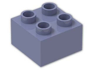 LEGO® Brick: Duplo Brick 2 x 2 3437 | Color: Medium Bluish Violet