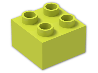 LEGO® Stein: Duplo Brick 2 x 2 3437 | Farbe: Medium Yellowish Green