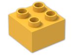 LEGO® Brick: Duplo Brick 2 x 2 3437 | Color: Flame Yellowish Orange