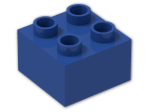 LEGO® Brick: Duplo Brick 2 x 2 3437 | Color: Dark Royal Blue