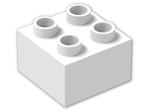 LEGO® Brick: Duplo Brick 2 x 2 3437 | Color: White