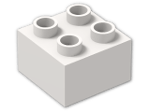 LEGO® Brick: Duplo Brick 2 x 2 3437 | Color: Light Stone Grey