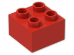 LEGO® Brick: Duplo Brick 2 x 2 3437 | Color: Bright Red