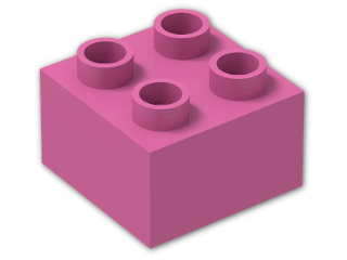 LEGO® Stein: Duplo Brick 2 x 2 3437 | Farbe: Bright Purple