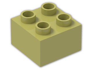 LEGO® Brick: Duplo Brick 2 x 2 3437 | Color: Cool Yellow
