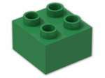LEGO® Brick: Duplo Brick 2 x 2 3437 | Color: Dark Green