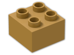 LEGO® Brick: Duplo Brick 2 x 2 3437 | Color: Warm Gold