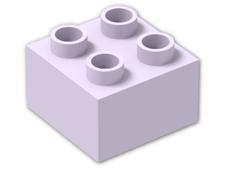 LEGO® Stein: Duplo Brick 2 x 2 3437 | Farbe: Lavender