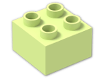 LEGO® Brick: Duplo Brick 2 x 2 3437 | Color: Spring Yellowish Green