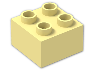 LEGO® Stein: Duplo Brick 2 x 2 3437 | Farbe: Light Yellow