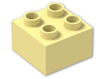 LEGO® Brick: Duplo Brick 2 x 2 3437 | Color: Light Yellow