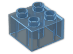 LEGO® Stein: Duplo Brick 2 x 2 3437 | Farbe: Transparent Light Blue