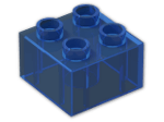 LEGO® Stein: Duplo Brick 2 x 2 3437 | Farbe: Transparent Blue