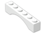 LEGO® Brick: Arch 1 x 6 3455 | Color: White