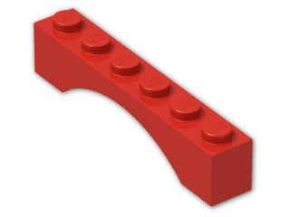 LEGO® Stein: Arch 1 x 6 3455 | Farbe: Bright Red