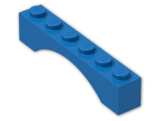 LEGO® Brick: Arch 1 x 6 3455 | Color: Bright Blue