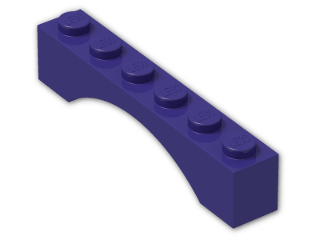 LEGO® Brick: Arch 1 x 6 3455 | Color: Medium Lilac