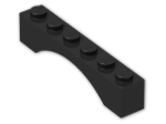 LEGO® Brick: Arch 1 x 6 3455 | Color: Black