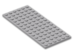 LEGO® Brick: Plate 6 x 14 3456 | Color: Medium Stone Grey