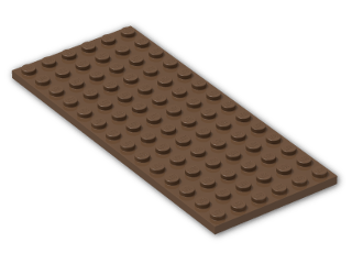 LEGO® Brick: Plate 6 x 14 3456 | Color: Brown