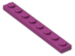 LEGO® Stein: Plate 1 x 8 3460 | Farbe: Bright Reddish Violet