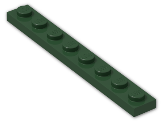 LEGO® Stein: Plate 1 x 8 3460 | Farbe: Earth Green