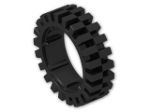 LEGO® Brick: Tyre 7/ 56 x 17 Offset Tread 3483 | Color: Black