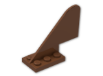 LEGO® Brick: Tail 2 x 5 x 3.667 Plane 3587 | Color: Reddish Brown