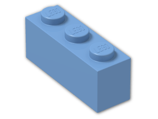 LEGO® Stein: Brick 1 x 3 3622 | Farbe: Medium Blue