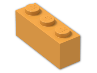 LEGO® Brick: Brick 1 x 3 3622 | Color: Bright Yellowish Orange