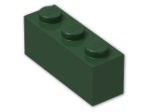 LEGO® Brick: Brick 1 x 3 3622 | Color: Earth Green