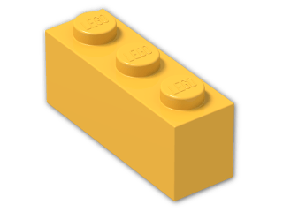 LEGO® Stein: Brick 1 x 3 3622 | Farbe: Flame Yellowish Orange