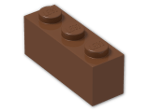 LEGO® Stein: Brick 1 x 3 3622 | Farbe: Reddish Brown