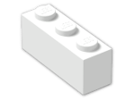 LEGO® Brick: Brick 1 x 3 3622 | Color: White