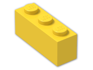LEGO® Brick: Brick 1 x 3 3622 | Color: Bright Yellow