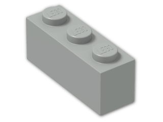 LEGO® Stein: Brick 1 x 3 3622 | Farbe: Grey