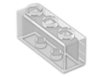 LEGO® Brick: Brick 1 x 3 3622 | Color: Transparent